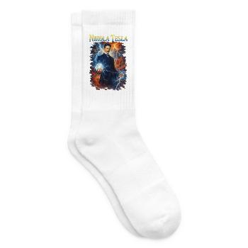 Nikola Portrait - Tennis socks - white - Right
