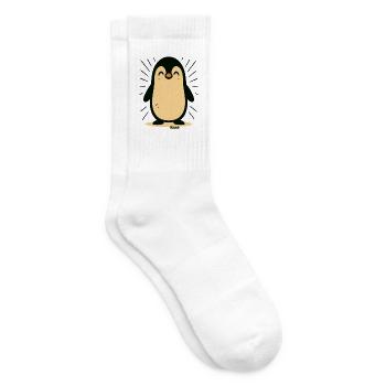 Sunny Penguin Maskottchen - Tennissocken - Weiß - Rechts