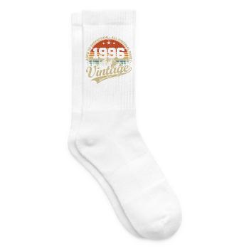 Cadeau d’anniversaire rétro vintage original 1996 - Chaussettes de tennis - blanc - Droite