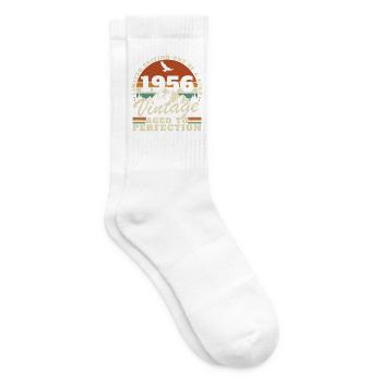 1956 Vintage Retro Birthday Gift - Tennis socks - white - Right