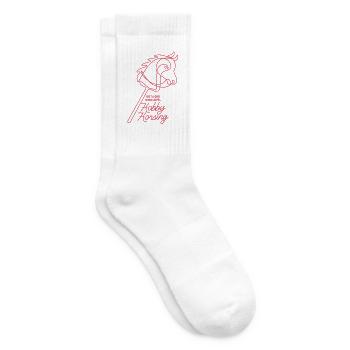 Just a girl who loves Hobby Horsing | Reiten - Tennissocken - Weiß - Rechts