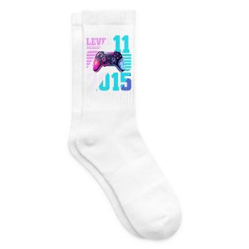11. Geburtstag Gaming Gamer - Tennissocken - Weiß - Rechts