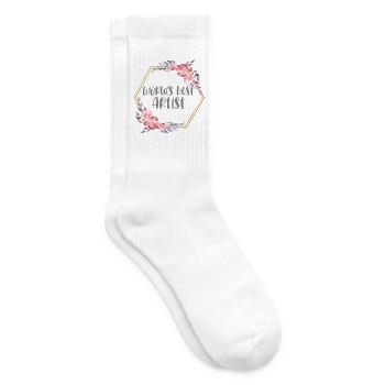 Best Artist – Künstlerin Geschenk Danke - Tennissocken - Weiß - Rechts