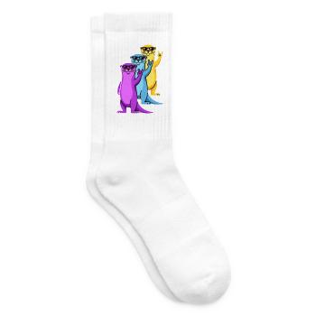 Otter Sonnenbrille Rock On Cartoon - Tennissocken - Weiß - Rechts