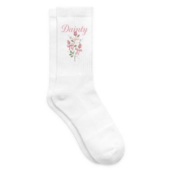 Dainty Rose Blumenstrauß - Tennissocken - Weiß - Rechts