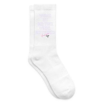Woran ist der Tote Winkel gestorben? Neon - Tennissocken - Weiß - Rechts