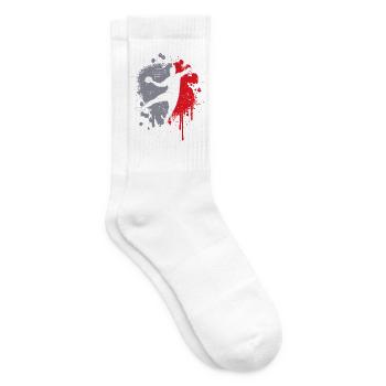 Joueurs de handball Touches de couleur Handball - Chaussettes de tennis - blanc - Droite