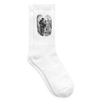 The Future Is Human and Machine – AI & Robot Futur - Tennis socks - white - Right
