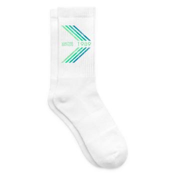 1989 Limited Edition Geburtstag Herren Damen Sport - Tennissocken - Weiß - Rechts