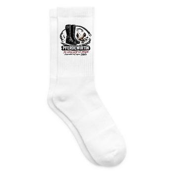 Pferdewirtin Ich zähme nicht nur Hengste - Tennissocken - Weiß - Rechts