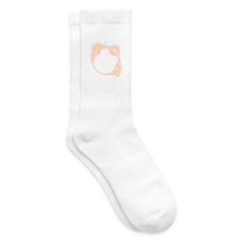 Fire Circle Solar Eclipse - Tennis socks - white - Right