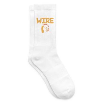 Taub Taubheit Deaf Gebärdensprache - Tennissocken - Weiß - Rechts