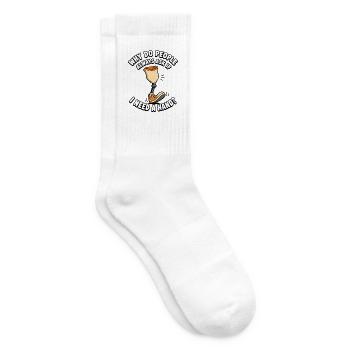 Warum fragen mich die Leute, ob ich eine Hand brau - Tennissocken - Weiß - Rechts