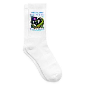Gamer Gaming Cat Video Game - Tennissocken - Weiß - Rechts