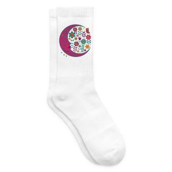 Spiritualität Meditation Heilige Geometrie Lotus - Tennissocken - Weiß - Rechts