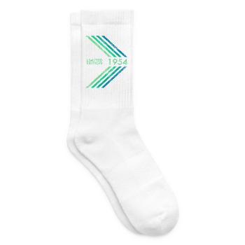 1954 Limited Edition Geburtstag Herren Damen Sport - Tennissocken - Weiß - Rechts