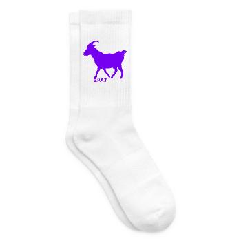 G.O.A.T. Ziege lila - Tennissocken - Weiß - Rechts