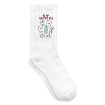 In meiner Mahjong-Ära Mahjong Spiel Social Club - Tennissocken - Weiß - Rechts