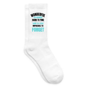 Coworker Farewell Gift - Tennis socks - white - Right