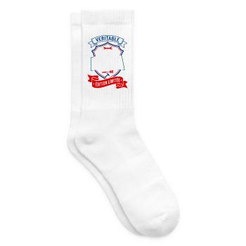 Super Papa Édition Limitée Fête Des Pères - Chaussettes de tennis - blanc - Droite