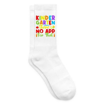 Pre K Teacher No App For That Kindergarten Teacher - Tennis socks - white - Right