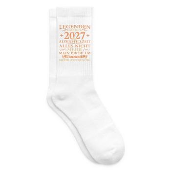 Altersteilzeit Nicht mehr zuständig Frührente 2027 - Tennissocken - Weiß - Rechts