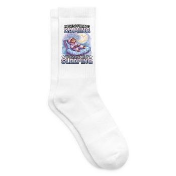 Gaming Weekend: Sleeping Sloth - Tennis socks - white - Right