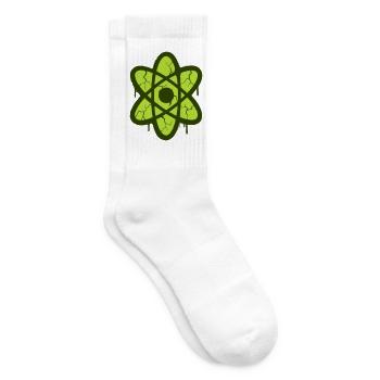 Atom Symbol Graffiti Logo - Tennis socks - white - Right