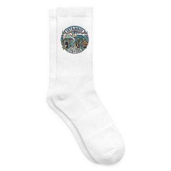 Istanbul Turkey Cats - Tennis socks - white - Right