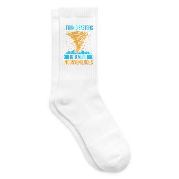 Insurance Agent Inconveniences Funny Insurance - Tennis socks - white - Right