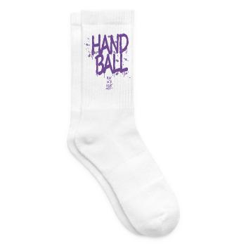 Handball Graffiti with Heart - Tennis socks - white - Right