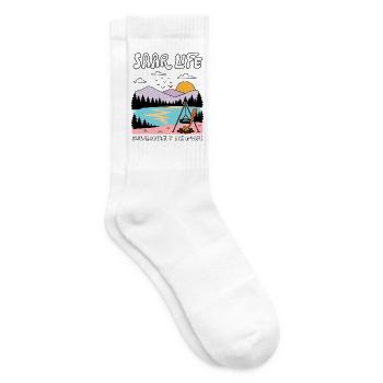 Saarland, Schwenker, Echt Saarländisch - Tennissocken - Weiß - Rechts