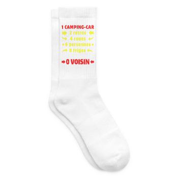 Les chiffres du Camping-Car c'est 0 Voisin - Chaussettes de tennis - blanc - Droite