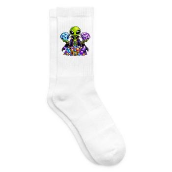 Alien Treasure Mage - Tennis socks - white - Right