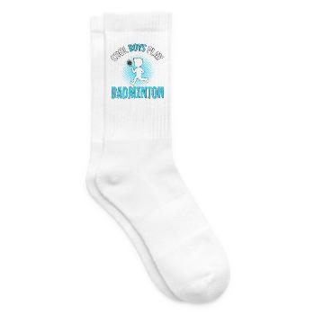 Les joueurs de badminton Cool Boys jouent au Badminton Boys - Chaussettes de tennis - blanc - Droite