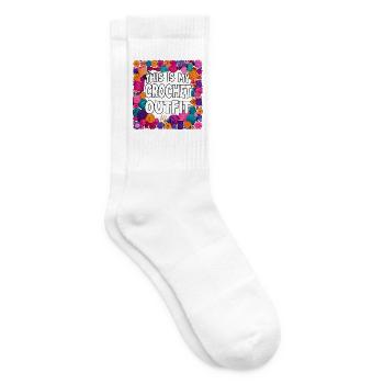 This Is My Crochet Outfit - Tennis socks - white - Right