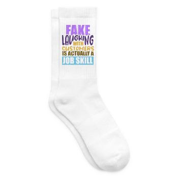 waiter bartender bartender bartender barchef - Tennis socks - white - Right