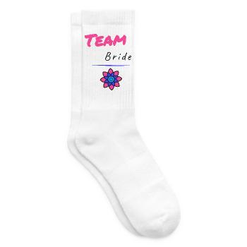 Bachelorette party. BRIDE. TEAM. TEAM MARIEE. BRIDE-TO-BE - Tennis socks - white - Right