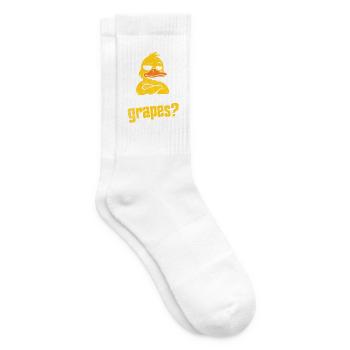 Ente fragt Trauben Meme Cartoon - Tennissocken - Weiß - Rechts