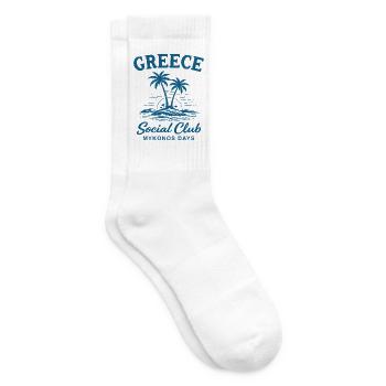 Greece Social Club Mykonos Days - Tennissocken - Weiß - Rechts