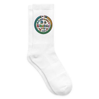Erstklassig Schulkind 2026 | Einschulung - Tennissocken - Weiß - Rechts