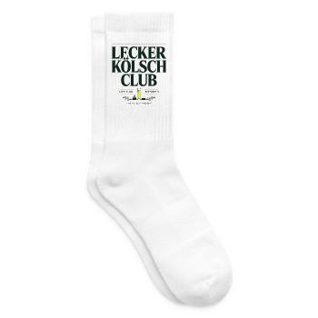 Lecker Kölsch Club Kölle Kölner Bier Brauhaus Köln - Tennissocken - Weiß - Rechts