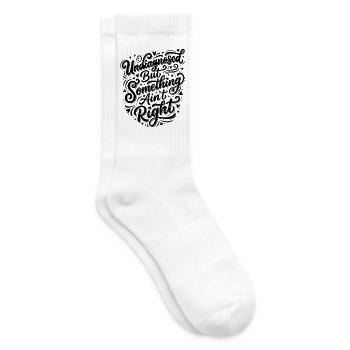 Undiagnosed But Something Ain't Right - Tennissocken - Weiß - Rechts