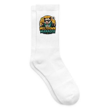 Meltdown Manager, registrierter Verhaltenstechnike - Tennissocken - Weiß - Rechts