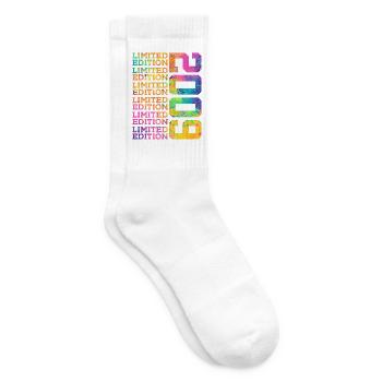 LIMITED EDITION 2009 - 17 JAHRE - 17. GEBURTSTAG - Tennissocken - Weiß - Rechts