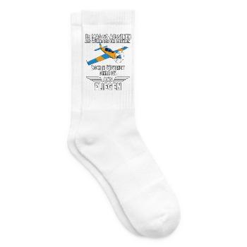 Hobbypiloten Geschenk Piloten - Tennissocken - Weiß - Rechts