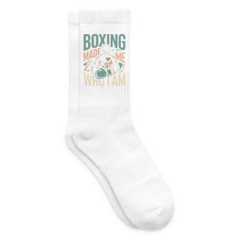 Boxing Made Me Who I Am Gloves Boxing Gloves - Tennissocken - Weiß - Rechts