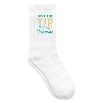 Just The Tip I Promise Lustiger Tätowierer Witz - Tennissocken - Weiß - Rechts