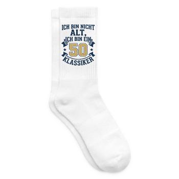 Ruhestand ich bin jetzt frei - Tennissocken - Weiß - Rechts
