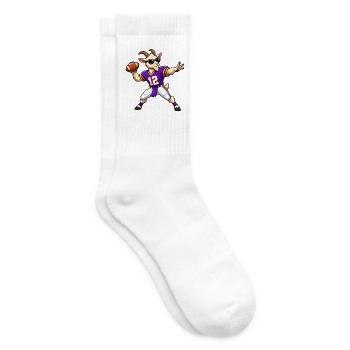 G.O.A.T. Quarterback Football Goat - Tennissocken - Weiß - Rechts